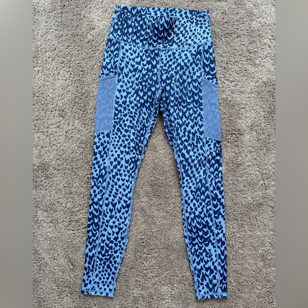Fabletics Blue Patterned Leggings